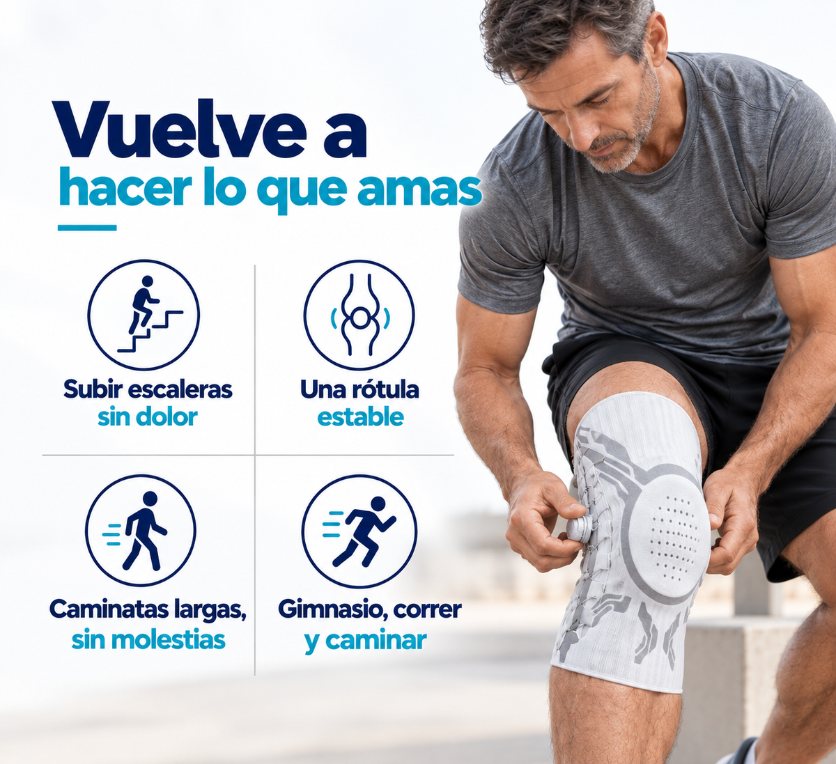 Rodillera con dial: soporte a tu medida